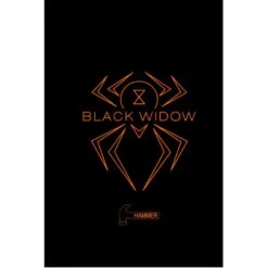 Hammer Black Widow Black Orange Logo Bowling Towel