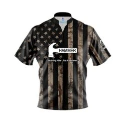 Hammer Desert Camo Flag Fast Track CoolWick Bowling Jersey