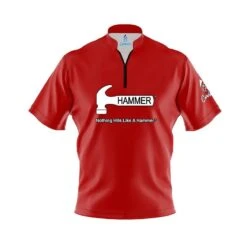 Hammer Plain Red Fast Track CoolWick Bowling Jersey