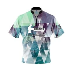 Hammer Geometric Ocean Fast Track CoolWick Bowling Jersey