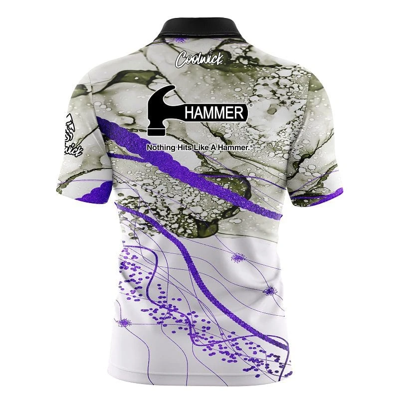 Hammer Purple Granite Fast Track CoolWick Bowling Jersey 2 Hammer Purple Granite Fast Track CoolWick Bowling Jersey - Image 2