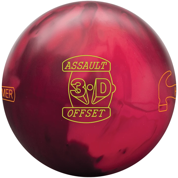 Hammer 3-D Offset Assault Bowling Ball 1 Hammer 3-D Offset Assault Bowling Ball