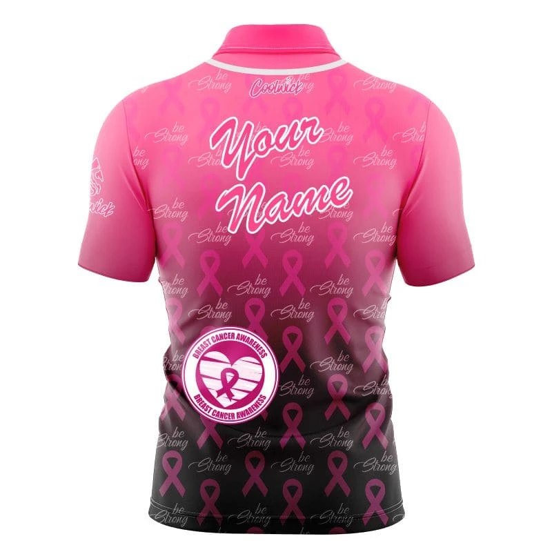 Hammer Breast Cancer Baseball Fast Track CoolWick Bowling Jersey 2 Hammer Breast Cancer Baseball Fast Track CoolWick Bowling Jersey - Image 2