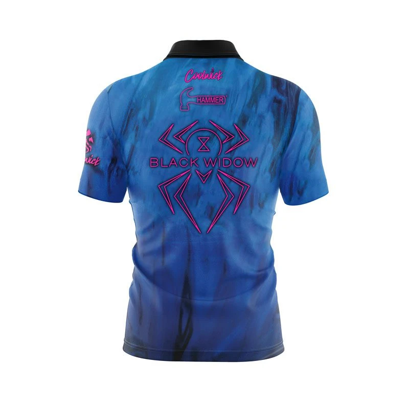 Hammer Black Widow Mania Fast Track CoolWick Bowling Jersey 2 Hammer Black Widow Mania Fast Track CoolWick Bowling Jersey - Image 2