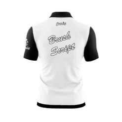 Blue Shapes Fast Track CoolWick Bowling Jersey -Hammer Bowlingpro Store Fast Track Brush Script Disclaimer White Black Back 1