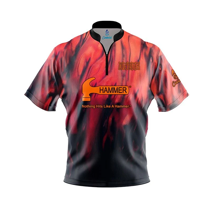 Hammer Anger Fast Track CoolWick Bowling Jersey 1 Hammer Anger Fast Track CoolWick Bowling Jersey