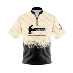 Hammer Break Point Quick Ship CoolWick Sash Zip Bowling Jersey