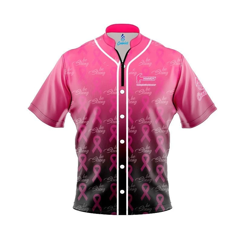 Hammer Breast Cancer Baseball Fast Track CoolWick Bowling Jersey 1 Hammer Breast Cancer Baseball Fast Track CoolWick Bowling Jersey