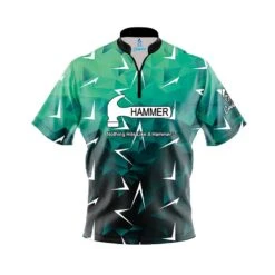 Hammer Compete Quick Ship CoolWick Sash Zip Bowling Jersey