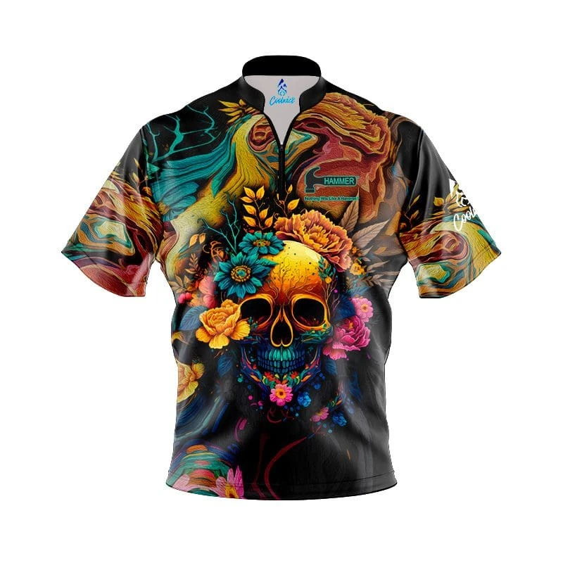 Hammer Floral Skullscape Fast Track CoolWick Bowling Jersey 1 Hammer Floral Skullscape Fast Track CoolWick Bowling Jersey