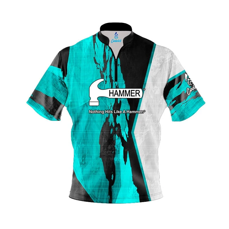 Hammer Pin Deck Quick Ship CoolWick Sash Zip Bowling Jersey 1 Hammer Pin Deck Quick Ship CoolWick Sash Zip Bowling Jersey