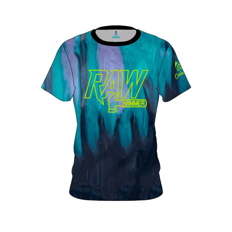 Hammer Raw Black Purple Teal CoolWick Bowling Jersey 1 Hammer Raw Black Purple Teal CoolWick Bowling Jersey