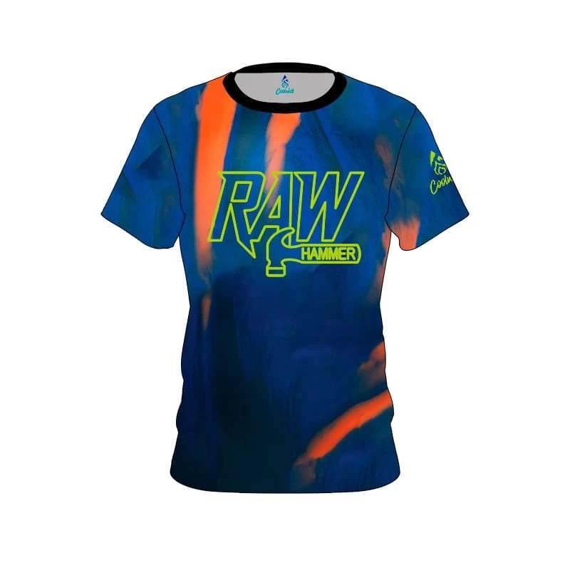 Hammer Raw Blue Black Orange CoolWick Bowling Jersey 1 Hammer Raw Blue Black Orange CoolWick Bowling Jersey