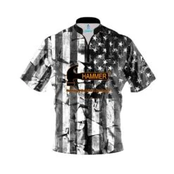 Hammer Rocky American Flag Quick Ship CoolWick Sash Zip Bowling Jersey
