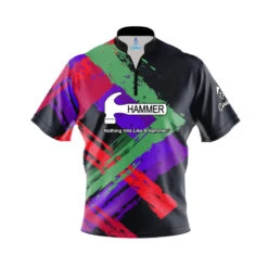 Hammer Stacker Quick Ship CoolWick Sash Zip Bowling Jersey