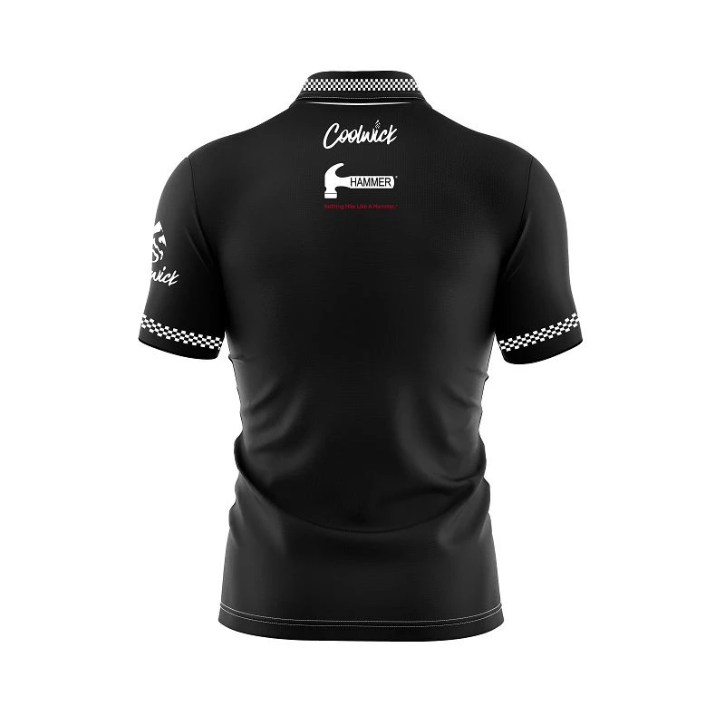 Hammer Vintage Black Z90B Coolwick Bowling Jersey 2 Hammer Vintage Black Z90B Coolwick Bowling Jersey - Image 2