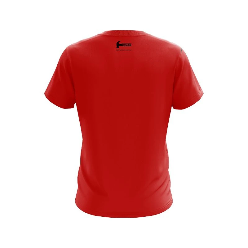 Hammer Black Widow Red Dri Fit Quick Ship Crew T-Shirt 2 Hammer Black Widow Red Dri Fit Quick Ship Crew T-Shirt - Image 2