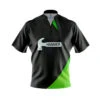 Hammer Carbon Green Quick Ship CoolWick Sash Zip Bowling Jersey