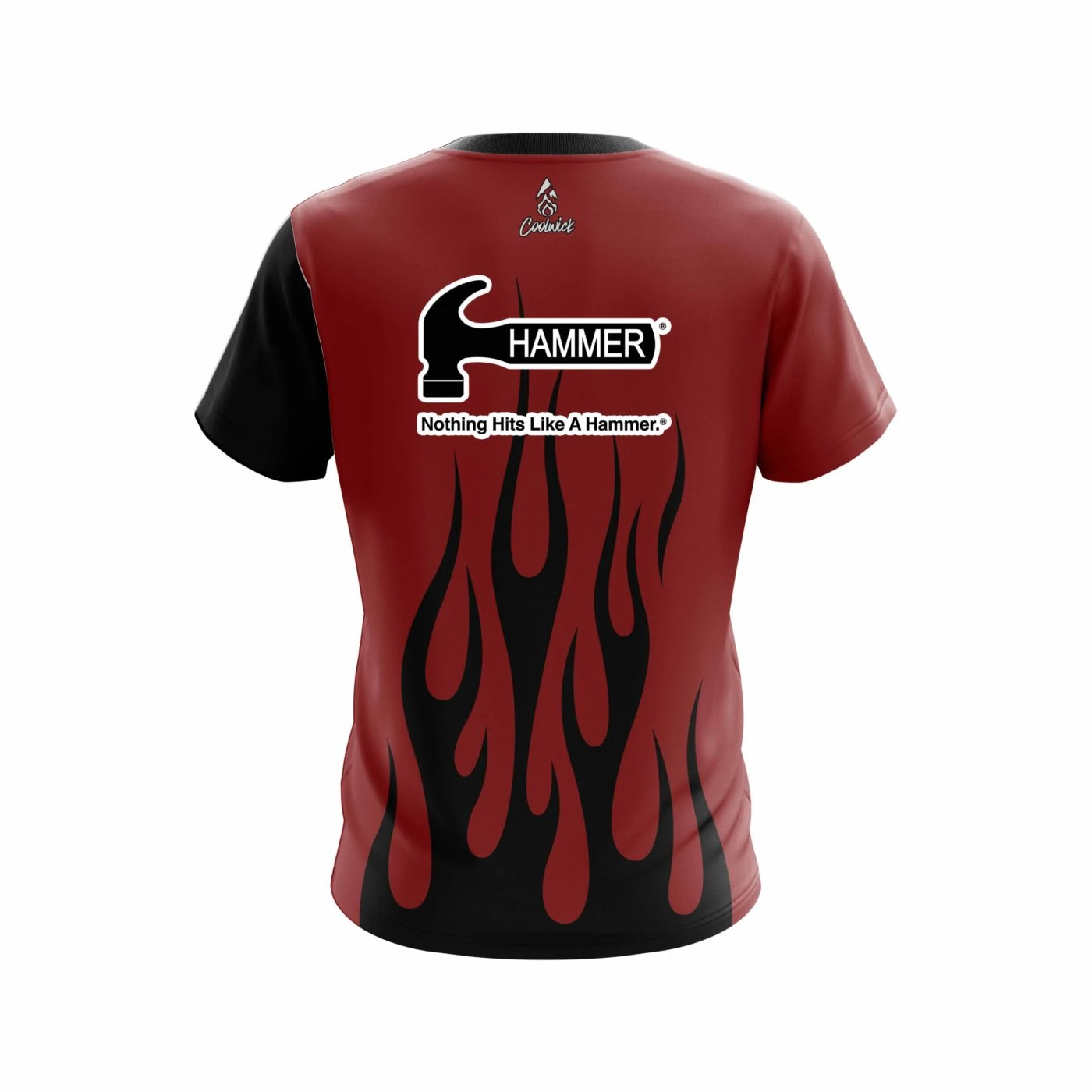 Hammer Red Brick Flaming CoolWick Bowling Jersey 2 Hammer Red Brick Flaming CoolWick Bowling Jersey - Image 2