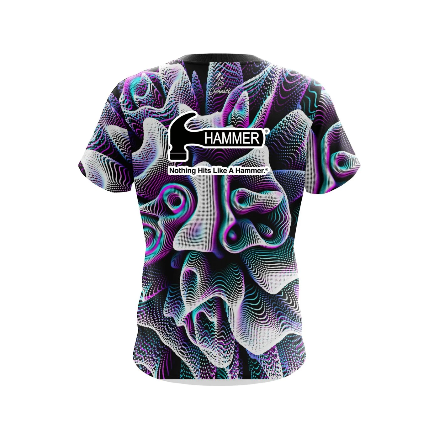 Hammer Black White Hallucinate CoolWick Bowling Jersey 2 Hammer Black White Hallucinate CoolWick Bowling Jersey - Image 2