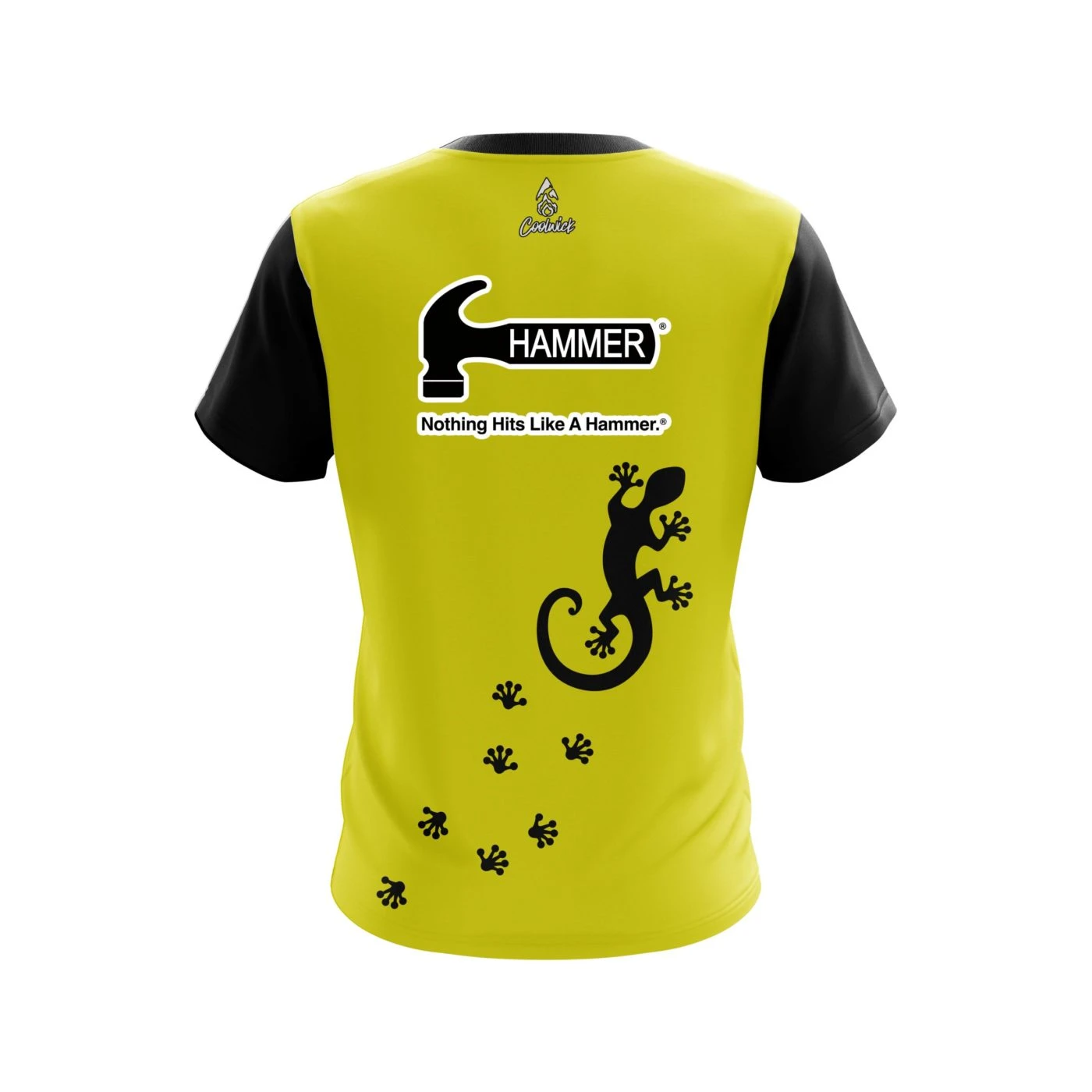 Hammer Yellow Gecko CoolWick Bowling Jersey 2 Hammer Yellow Gecko CoolWick Bowling Jersey - Image 2