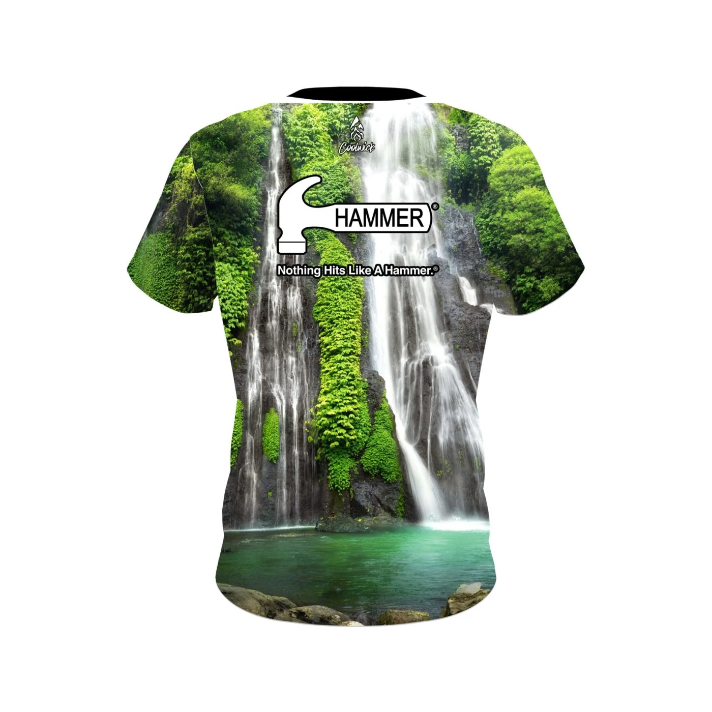 Hammer Jungle Waterfall CoolWick Bowling Jersey 2 Hammer Jungle Waterfall CoolWick Bowling Jersey - Image 2