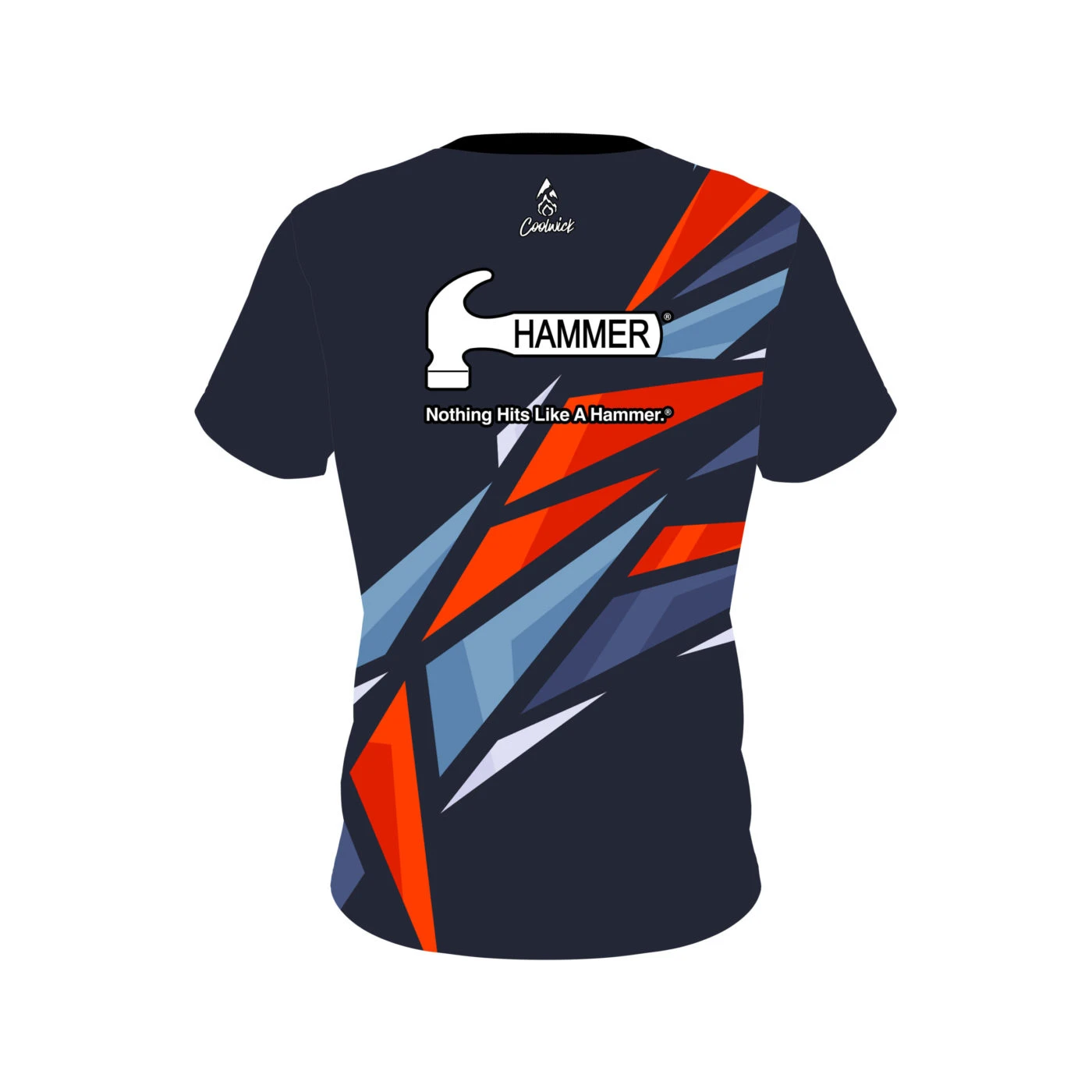 Hammer Navy Sport CoolWick Bowling Jersey 2 Hammer Navy Sport CoolWick Bowling Jersey - Image 2