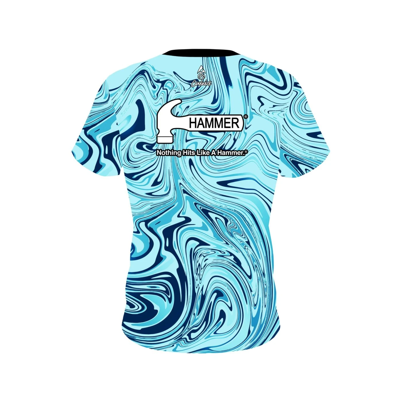Hammer Blue Hallucinate CoolWick Bowling Jersey 2 Hammer Blue Hallucinate CoolWick Bowling Jersey - Image 2
