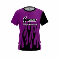 Hammer Purple Flaming CoolWick Bowling Jersey