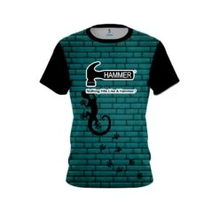 Hammer Turq Bricks Gecko CoolWick Bowling Jersey
