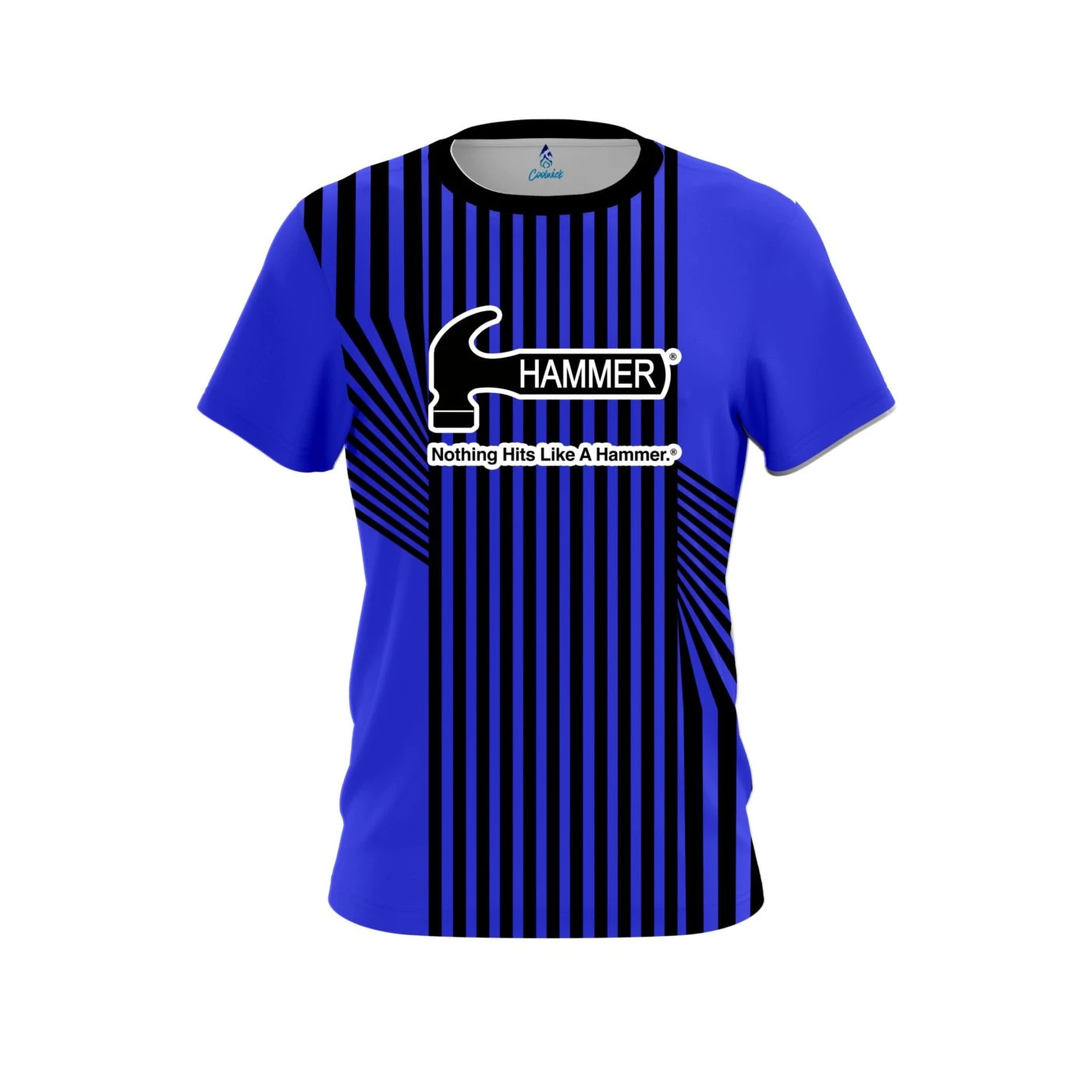 Hammer Blue Slain CoolWick Bowling Jersey 1 Hammer Blue Slain CoolWick Bowling Jersey
