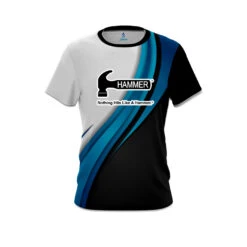 Hammer Blue Flutter CoolWick Bowling Jersey