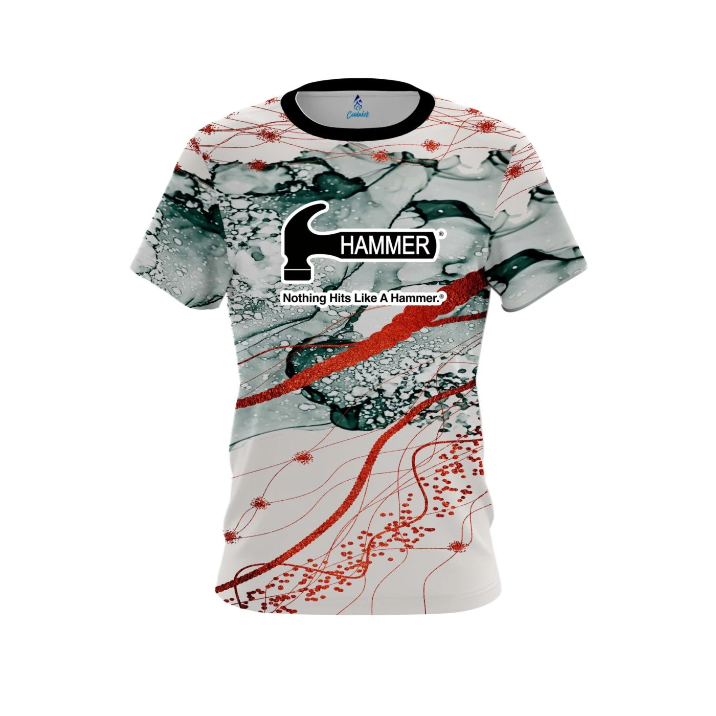 Hammer Red Granite CoolWick Bowling Jersey 1 Hammer Red Granite CoolWick Bowling Jersey