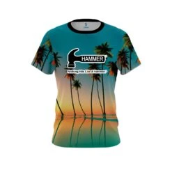 Hammer Reflection Palm Trees CoolWick Bowling Jersey