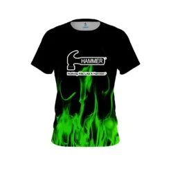 Hammer Green Flame CoolWick Bowling Jersey