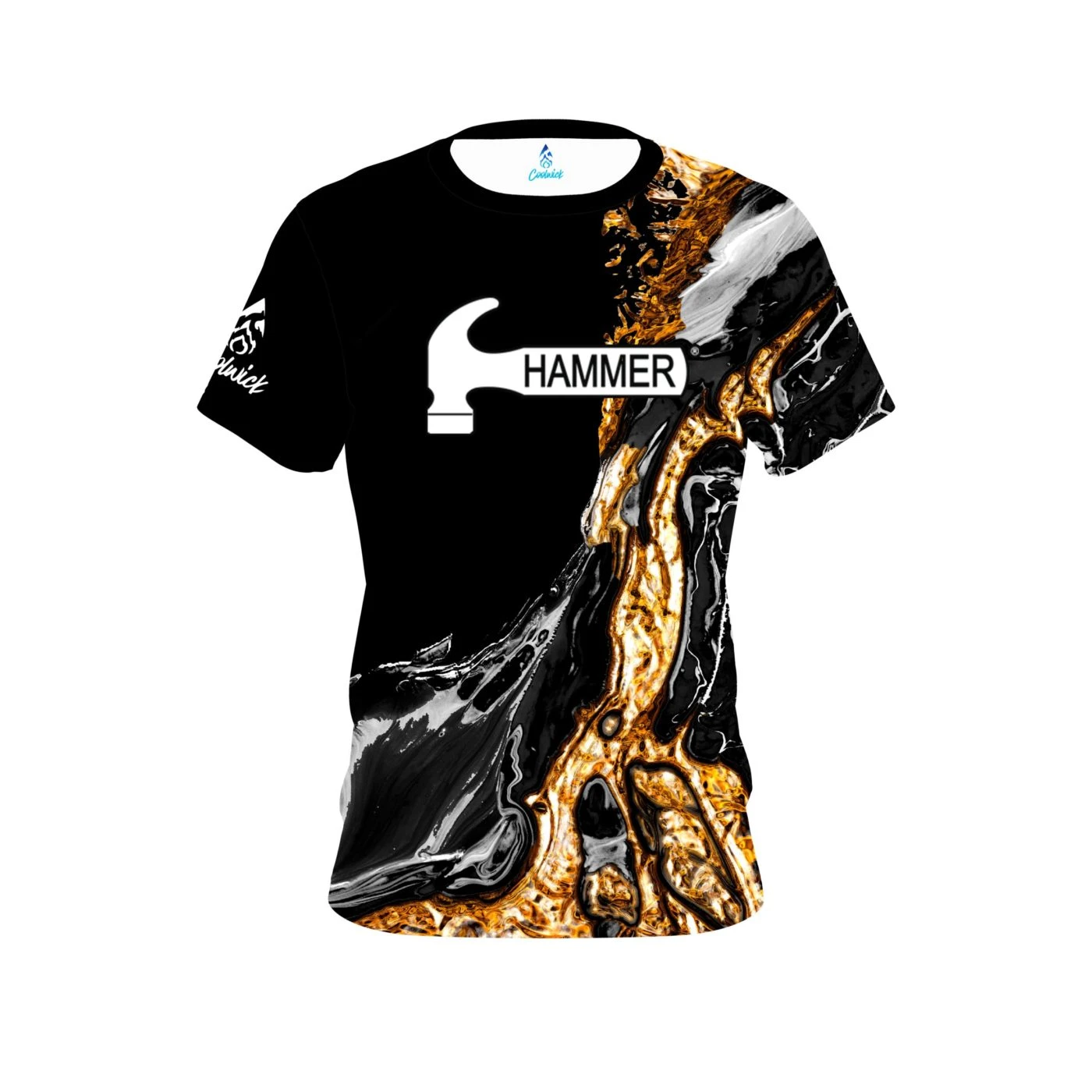 Hammer Onyx Gold CoolWick Bowling Jersey 1 Hammer Onyx Gold CoolWick Bowling Jersey
