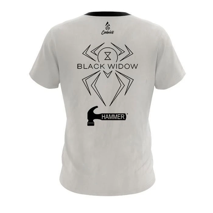 Hammer Black Widow Ghost CoolWick Bowling Jersey 2 Hammer Black Widow Ghost CoolWick Bowling Jersey - Image 2